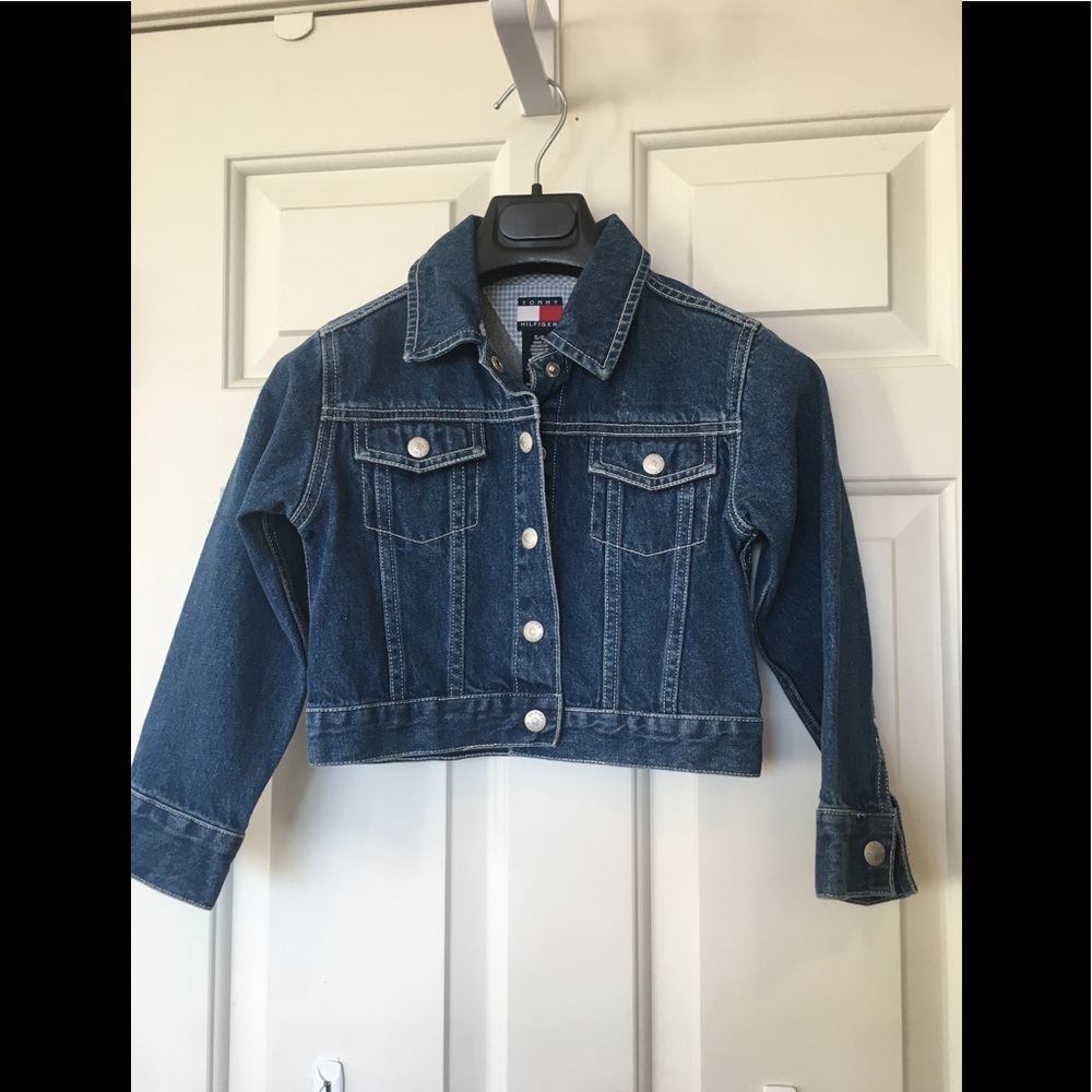 Tommy Hilfiger denim jacket kid’s  Size 5/6